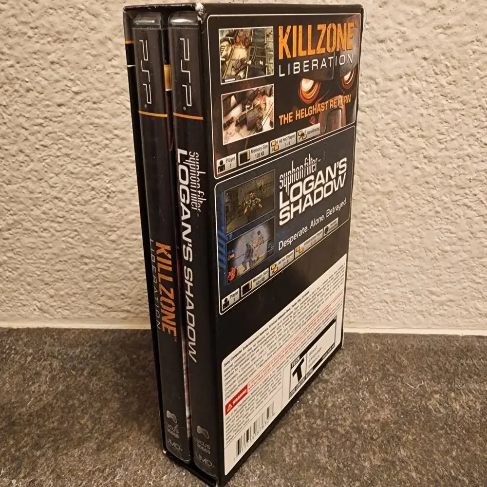 Game - Syphon Filter Logan's Shadow & Killzone Liberation [Dual Pack] (CIB), PSP